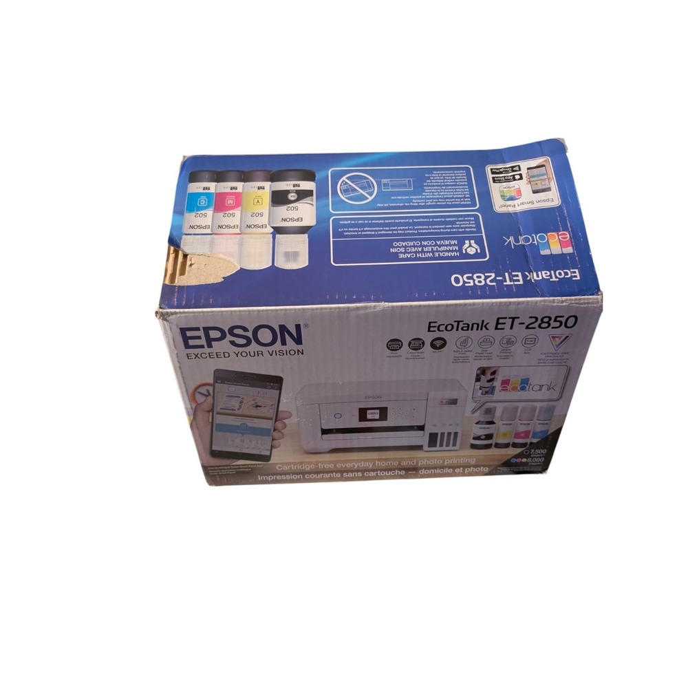 Epson EcoTank ET-2850 Wireless Color All-In-One Printer Tested Working